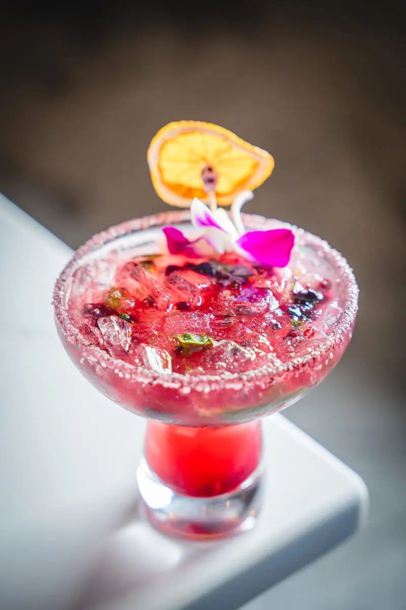 The Berry Basil margarita at Viva Wichita